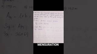MENSURATION || IMPORTANT QUESTION FOR UPCOMING GOVT. EXAM || #shorts @AptitudeSkills