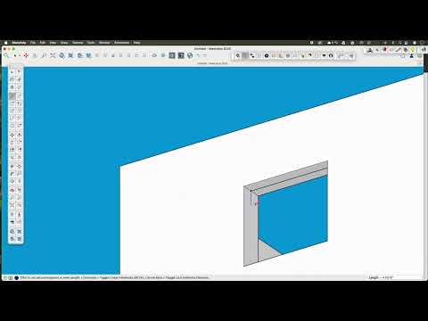 Creating a window in Sketchup