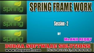 Java Frame work || Spring Session - 2