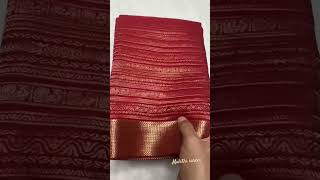 💕Pure Brocade Mysore Silk sarees💕120gsm thickness  rich pallu Price :12800/-Silk mark certified❤️