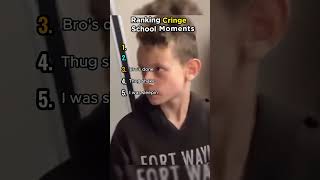 Ranking the most Cringe school moments!! (part 2)#schoollife #jokes #school #cringe #ranking #shorts