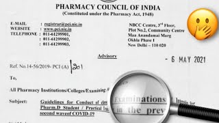 pci latest Circular to the Students ,colleges and Universities ||pharmaupdates || Rguhs