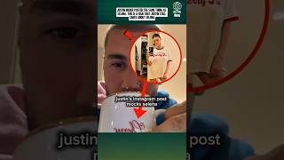 justin's instagram post mocks selena #selenagomez #justinbieber #youtubeshorts