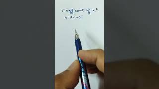 Coefficient of x²
