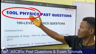 PHY101: 100-Level Physics Past Questions Solved | 100L Physics Made Easy!