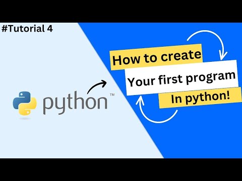 how to write first python program | how to write first code in python | Tutorial 4 | 2023