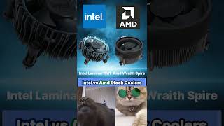 Intel vs Amd Stock Coolers #pcgaming #pc #pcbuild #amd #cpu #intel #gaming