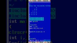 Pattern Program in C Programming