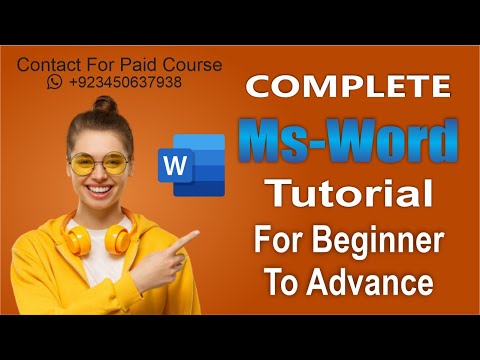 MS-Word Tutorial for Beginners To Advance | Ms Word Full Course Tutorial in Urdu & Hindi
