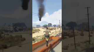 “Travor took the leap—next stop: adventure! 🚆🔥 #TrainJump” #epicfail #gta #gtaonlineheists #gta5