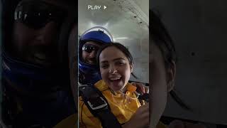 Skydiving in Spain!!🪂🥰 #bucketlist #trendingshorts #skydiving #palaksindhwani