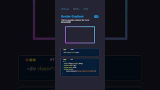🔥 CSS Border Gradient Tricks #css #cssshorts #coding #shorts #codinglife #webdesign #webdevelopment