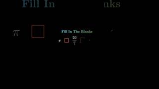 Fill in the blanks  #maths