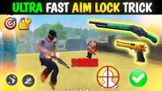 FREE FIRE ULTRA AIM LOCK TRICK || FREE FIRE MAX || INDIA 🇮🇳 || ONE TAP HEADSHOT ||
