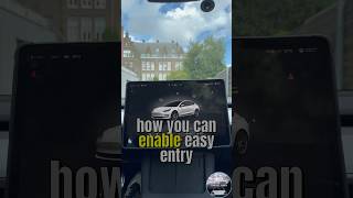 Activate Tesla Easy Entry mode #teslalife #lifewithbeck #teslatips