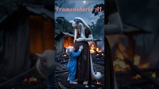 Emotional Cat Family Moment | AI Animation | Pramodshorts AI#shorts