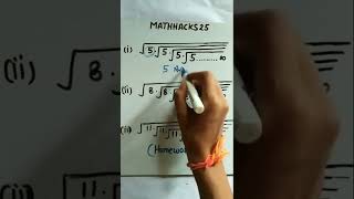 surds and indices//mathematics #shorts #mathematics #allcompetitiveexam #youtubeshorts #trickymaths