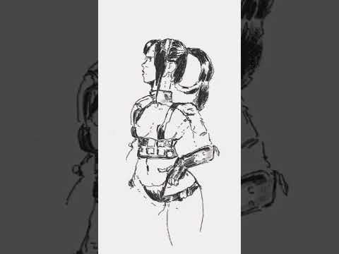 Futuristic Girl Procreate Sketch