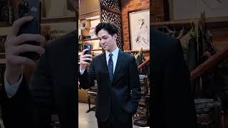 Carlo Pham's Customer in the classic Dark navy suit  #suit #bespoke  #classicmenswear menswear