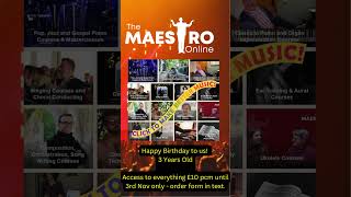 SALE:  Music Courses & Masterclasses 3 Year Anniversary