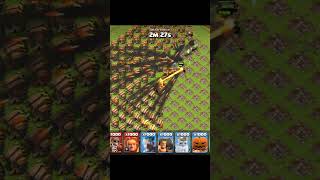 1000 Super Miner VS ALL ARMY DeFeNSeS|| Clash of Clans#mrsteeve#clashofclans #shorts