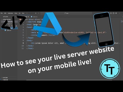 How to see your VS Code live server website on your mobile live!🔥||Tech Technician #vscode #coding