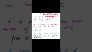Properties of Rank of Matrix| Linear algebra |Vector Spaces #csirnetmaths #mathematics #education