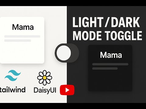 Effortless Light & Dark Mode Toggle with data-theme | Tailwind + DaisyUI 2 Minutes Magic