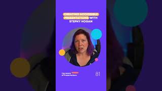 Creating Accessible Presentations with Stephy Hogan #Shorts