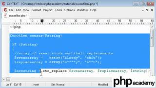 PHP Expert Tips 276 Swear Word Filter Part 2