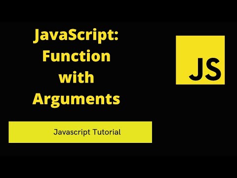 JavaScript: Function with Arguments