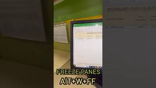 ￼ how to freeze and unfreeze row and column ￼ easy shortcut key #shortkey #shortvideoviral #excel