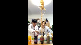 【検証】10本の炭酸でメントスコーラしたらどれが一番吹き出すのか？#Shorts