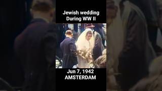 Colorized - Jewish wedding During WW II Amsterdam Rivierenbuurt @WalkWatch01