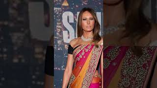 Melania Trump’s beautiful in Indian outfit #ai #beautiful #youtubeshorts #shorts