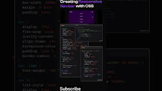 Creating Responsive Navbar & Css || #html #css #programming #htmlshorts #shorts