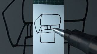 stationary Series: Printer #art#drawing #painting #drawingtutorials #artandcraft #satisfying #artist