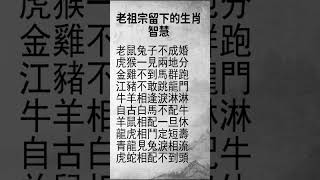 老祖宗留下的生肖智慧