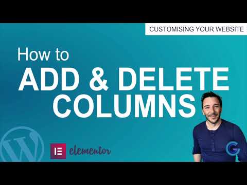 How to add columns in Elementor