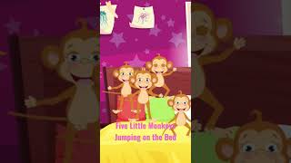 Five Little Monkeys Jumping On The Bed #kidsongs #fivelittlemonkeysjumpingonthebed #learning