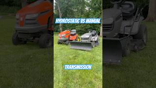 🧐Which is better? Let me know what you think!#lawncare #tractor #gardentractor #ridingmower #mower