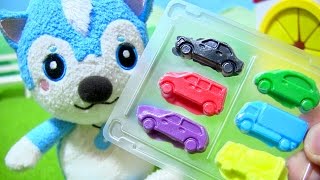 はたらくくるま トミカグミのケースを使って ムームーが遊ぶよ!