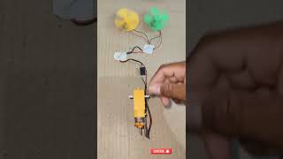 Generate electricity with homemade Dynamo dcmotor#experiment#tech#youtubeshorts#dcmotorprjwct