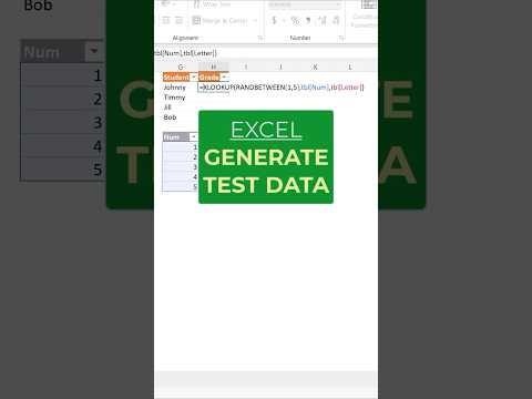 Excel - XLOOKUP and RANDBETWEEN