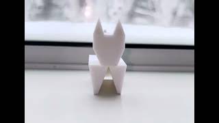 Cat Origami 3-D Model
