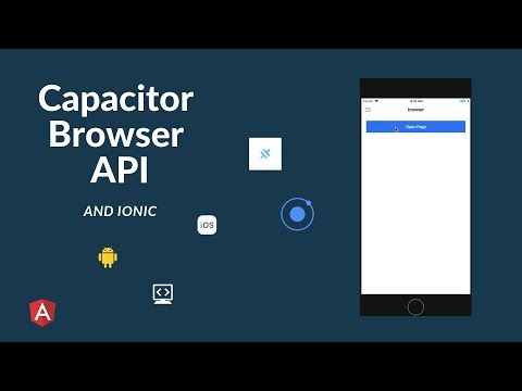 Capacitor Browser API (ionic)