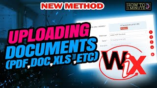 How to add pdf to wix 2025 | Uploading Documents (.pdf, .doc, .xls etc)