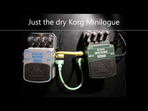 Behringer delay and reverb loop demo