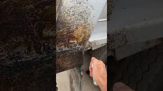 Asphalt Remover- it really works. #asphalt #clean #tar #construction