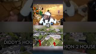 Kai Cenat Realizes He’s Next To Diddy House 🤣🏠 #mafiathon2 #funny #amp #celebrity #kai #house